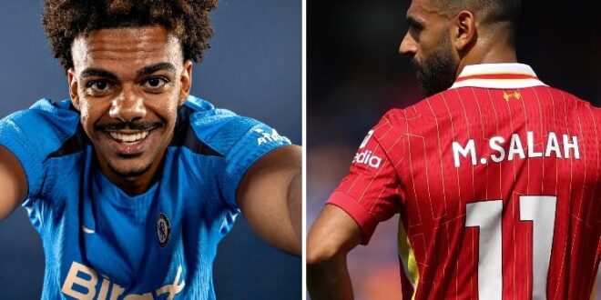 محمد صلاح يتعرض للضرب من مدافع تشيلسي.. ونونيز يتدخل لحمايته.. شاهد